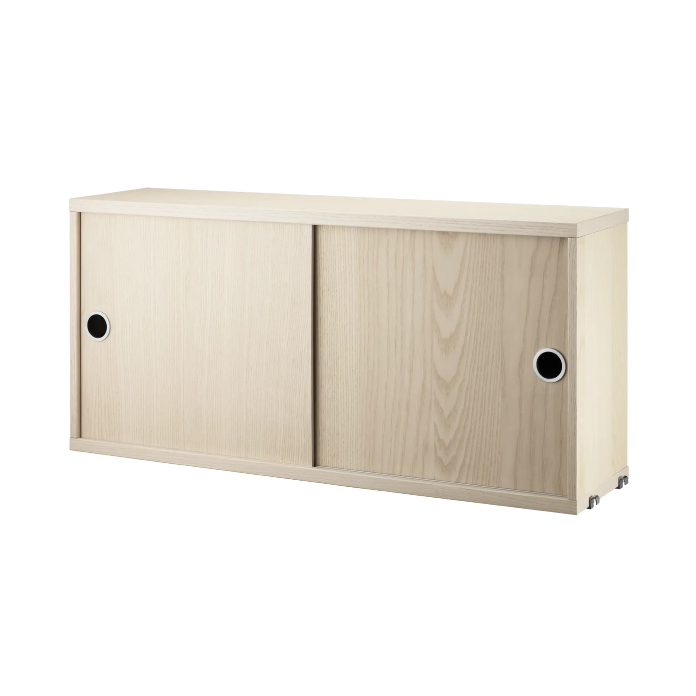 Armoire String System portes coulissantes — Frêne · 78 × 37 × 20 cm