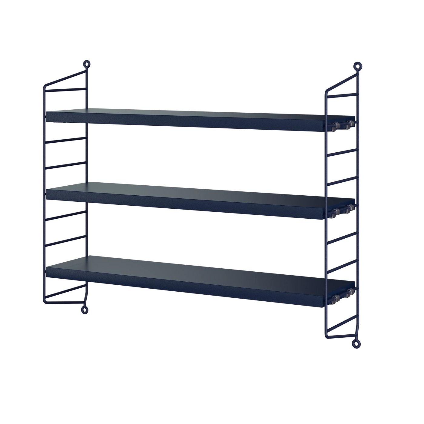 Étagère murale String Pocket — Bleu Nybroblå