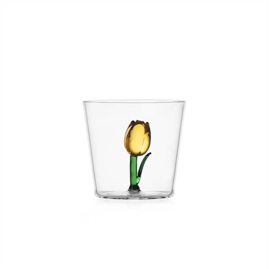 Verre à eau Botanica — Yellow Tulip