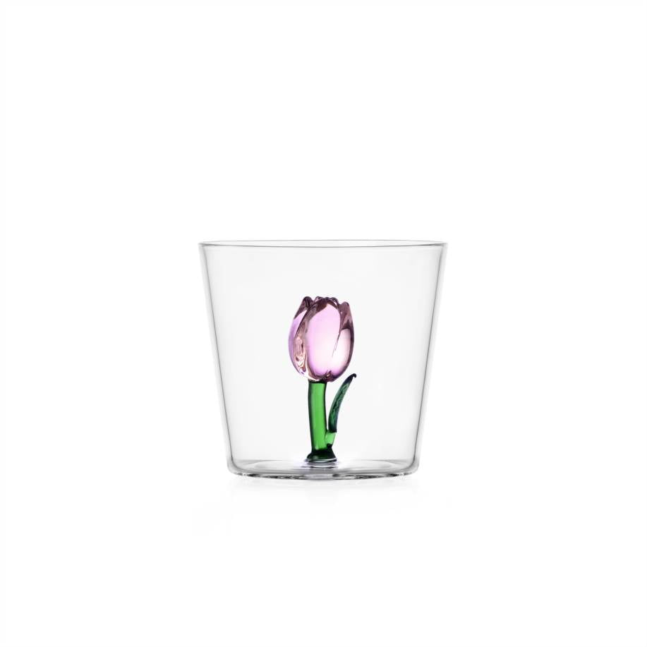 Verre à eau Botanica — Pink Tulip