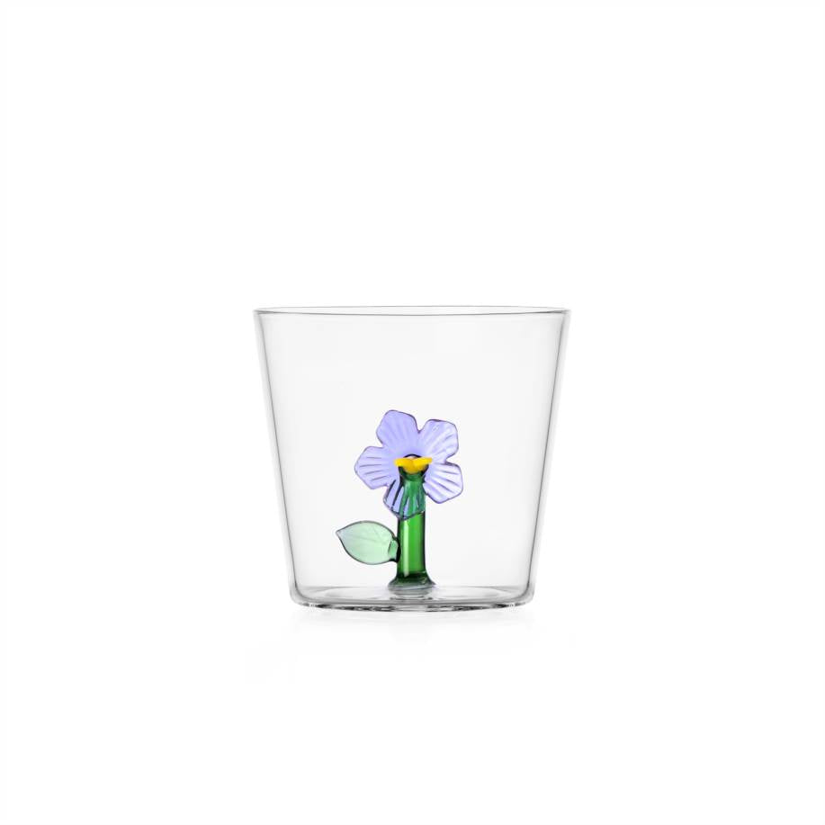 Verre à eau Botanica — Lilac Flower Inside