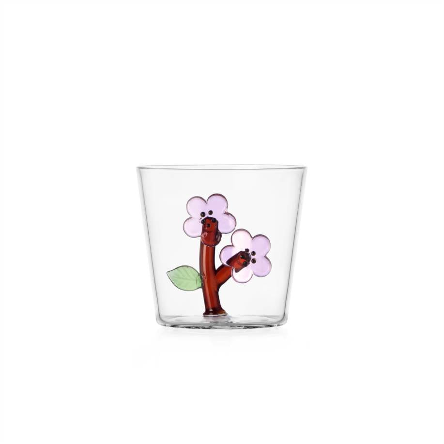 Verre à eau Botanica — Peach Blossom Inside
