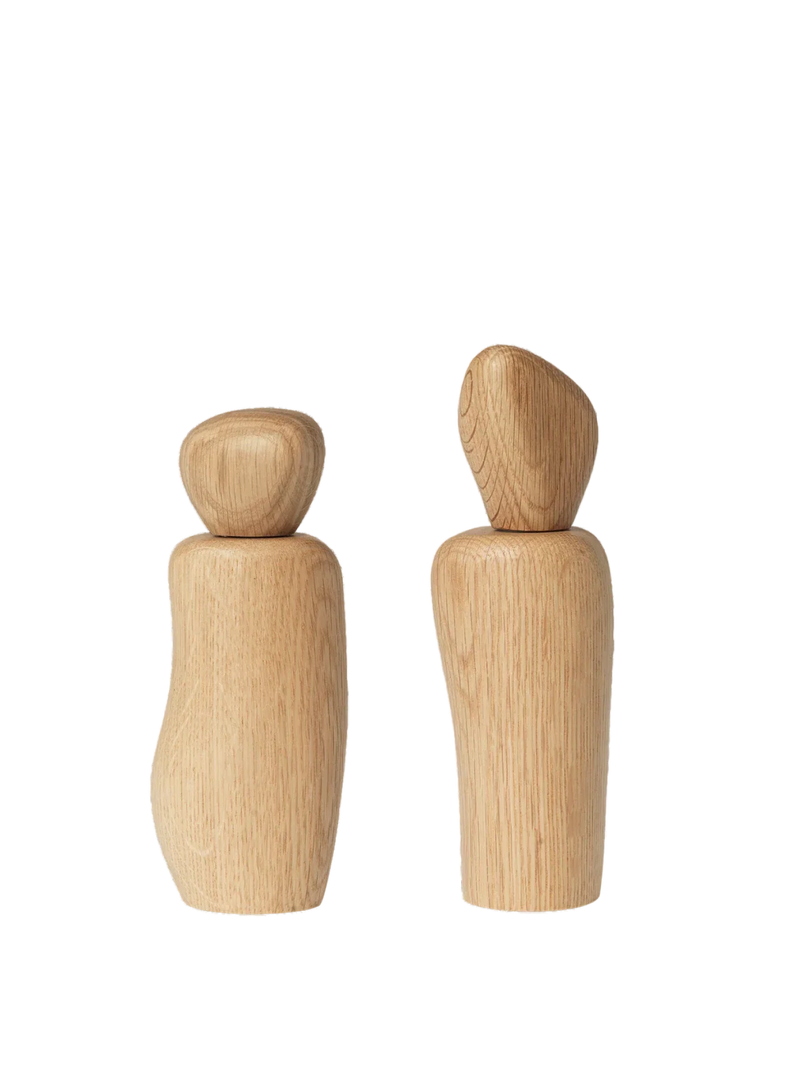 Moulins à épices Pebble & Cairn (Set de 2), Oak