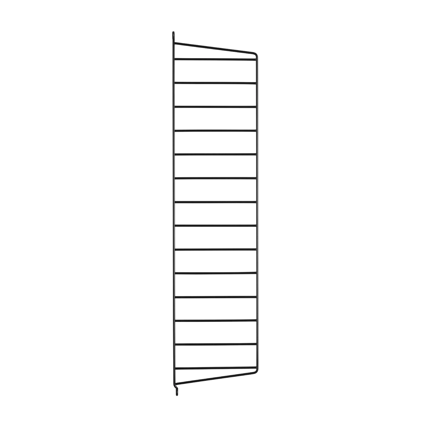 Montant mural String System — Noir · H 75 × P 20 cm · Lot de 2