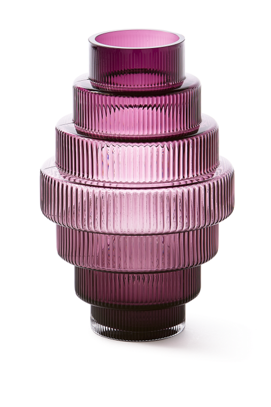 Vase Steps - S, dark purple