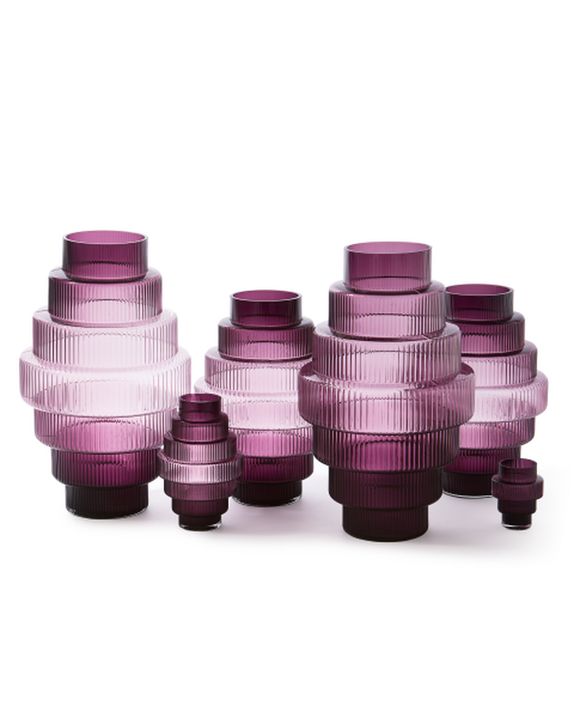 Vase Steps - L, dark purple