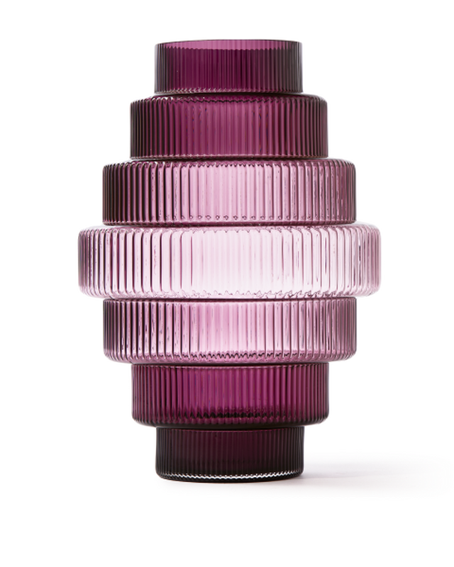 Vase Steps - L, dark purple