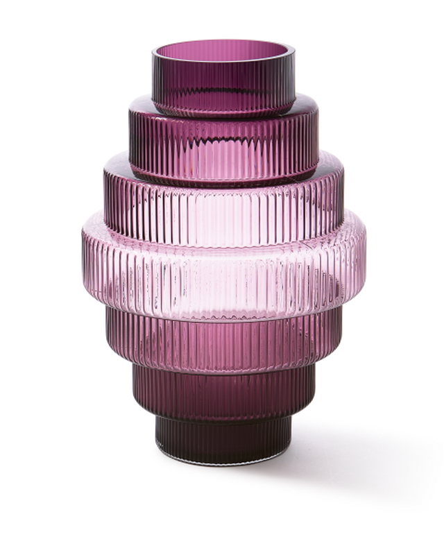 Vase Steps - L, dark purple