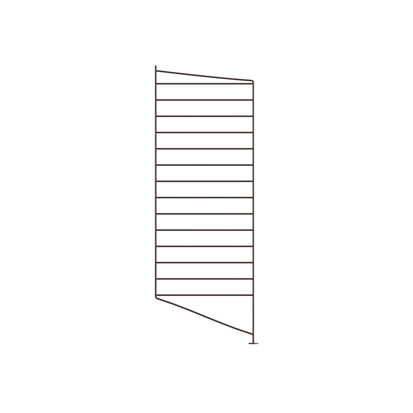Montant au sol String System — Brun foncé · H 85 × P 30 cm · À l'unité