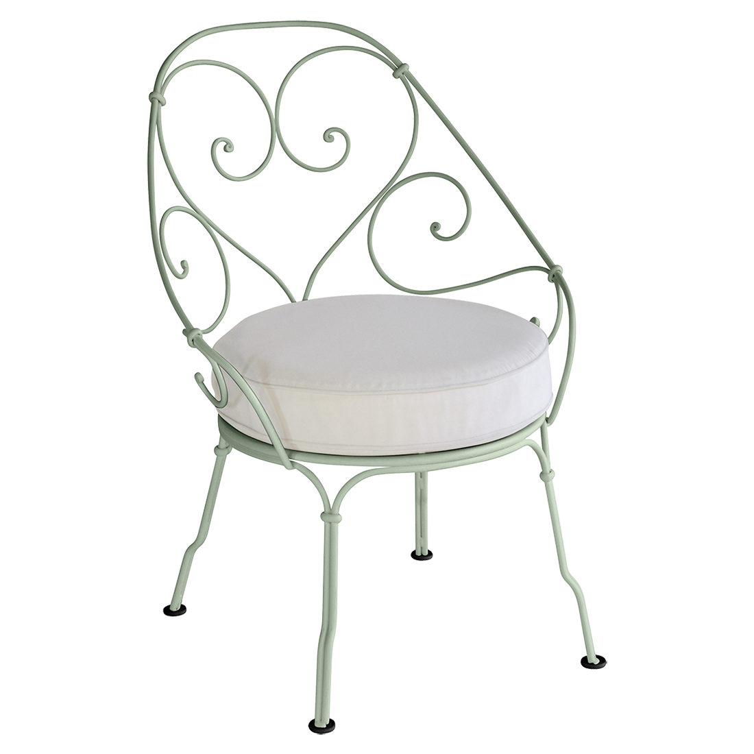 Fauteuil 1900 Cabriolet — Cactus · Blanc grisé