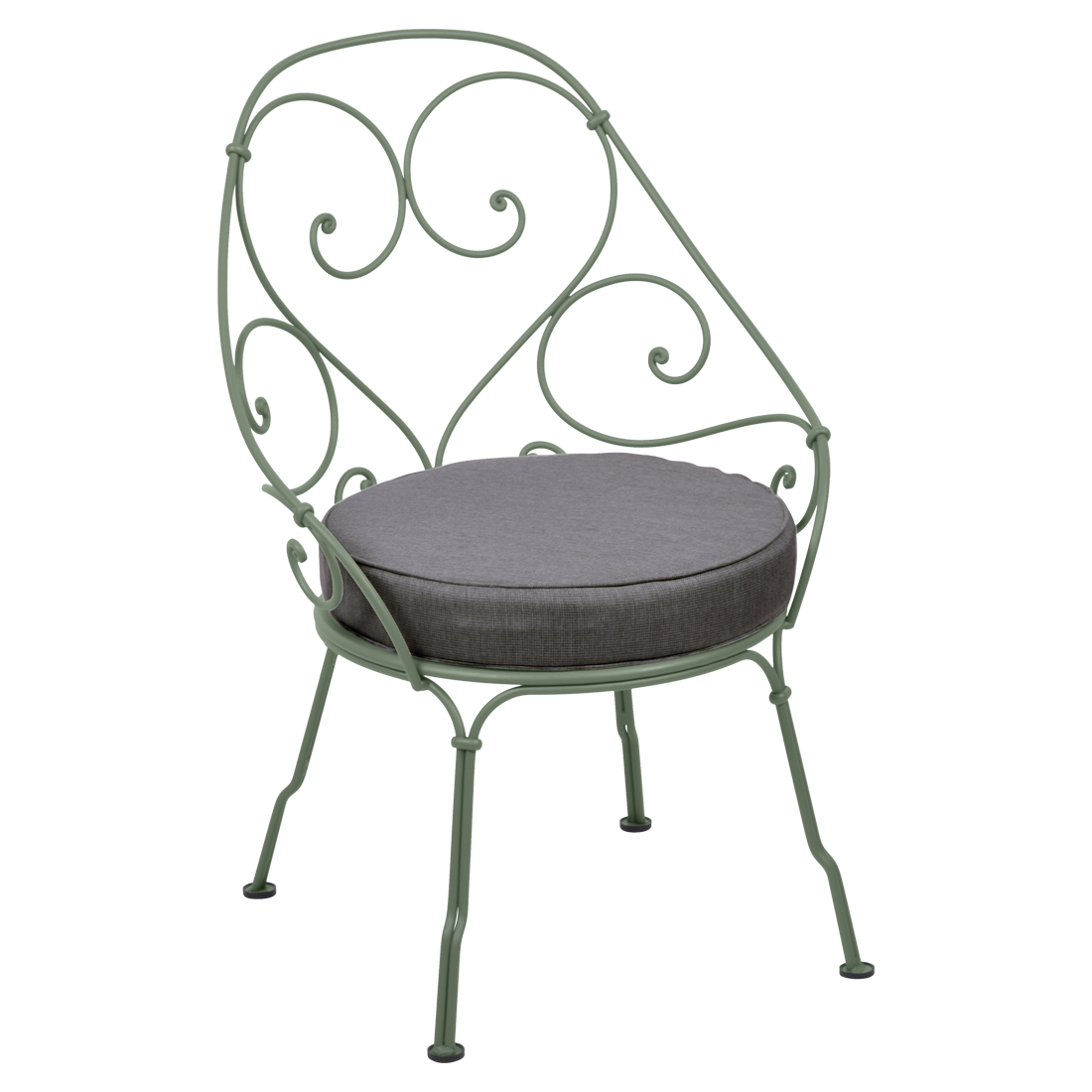 Fauteuil 1900 Cabriolet — Cactus · Gris graphite