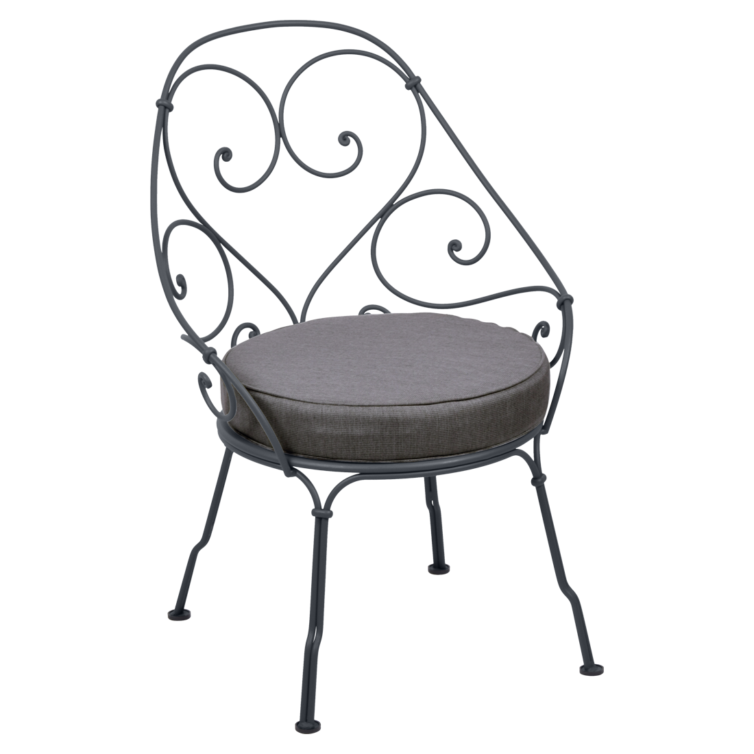 Fauteuil 1900 Cabriolet — Carbone · Gris graphite