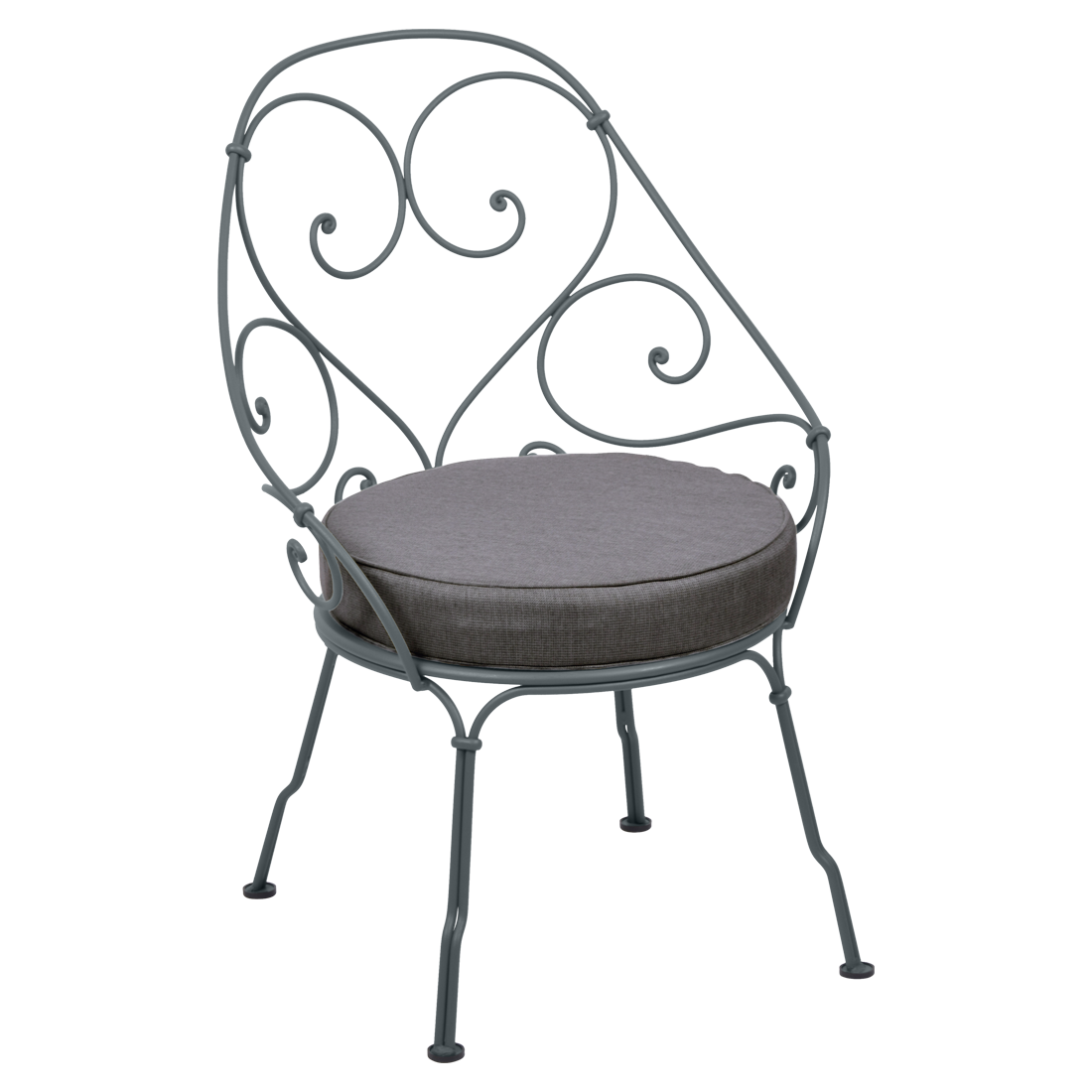 Fauteuil 1900 Cabriolet — Gris orage · Gris graphite
