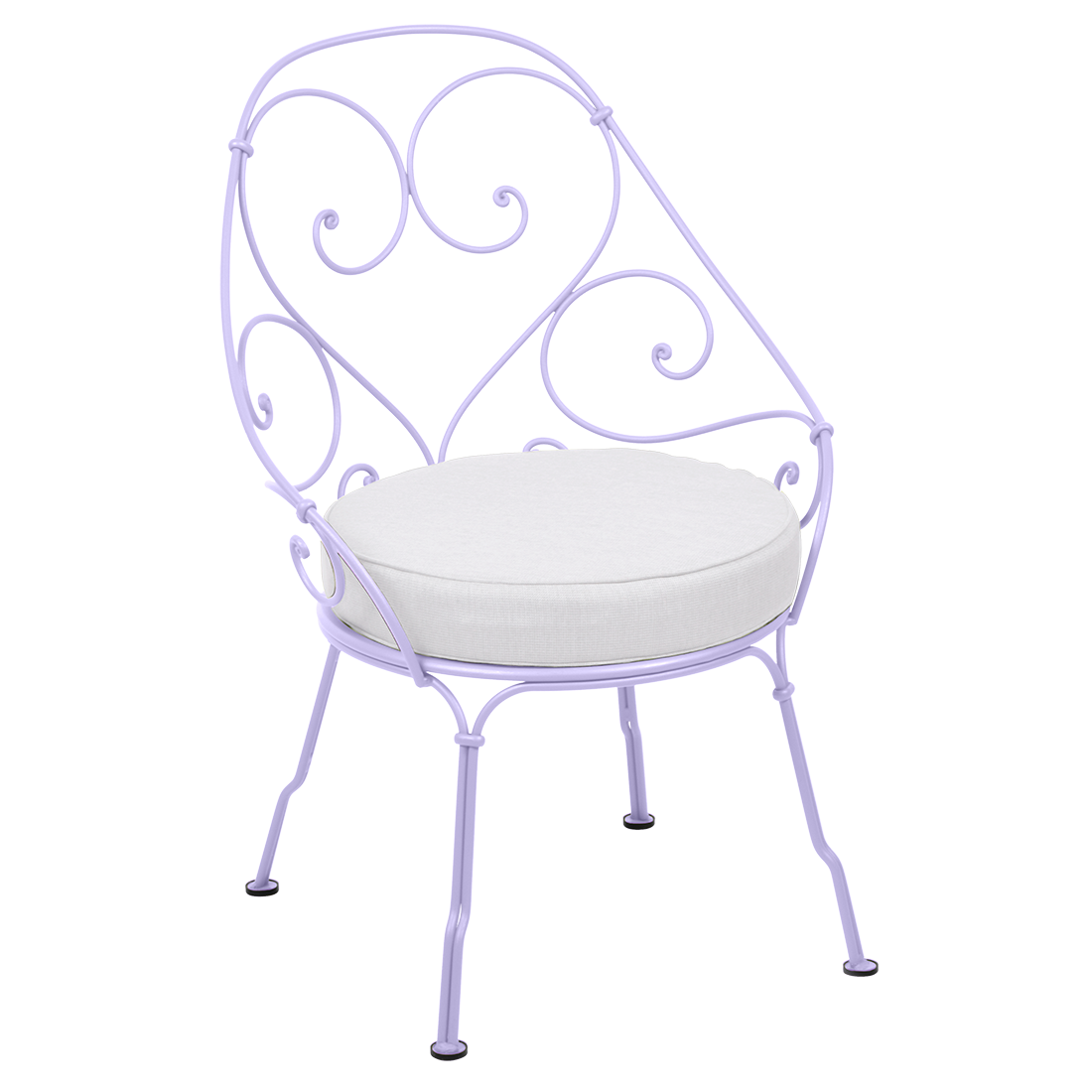 Fauteuil 1900 Cabriolet — Guimauve · Blanc grisé