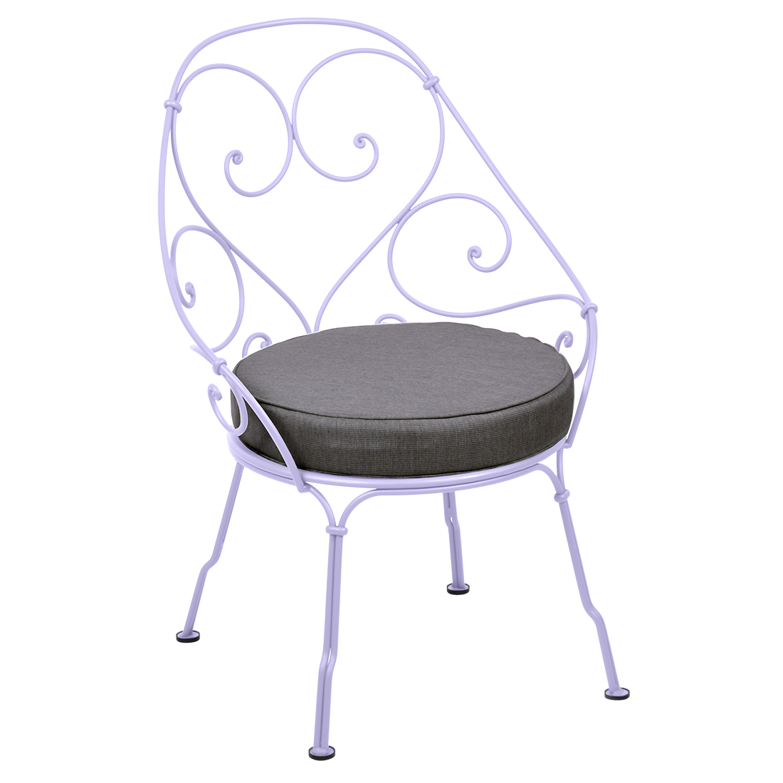 Fauteuil 1900 Cabriolet — Guimauve · Gris graphite