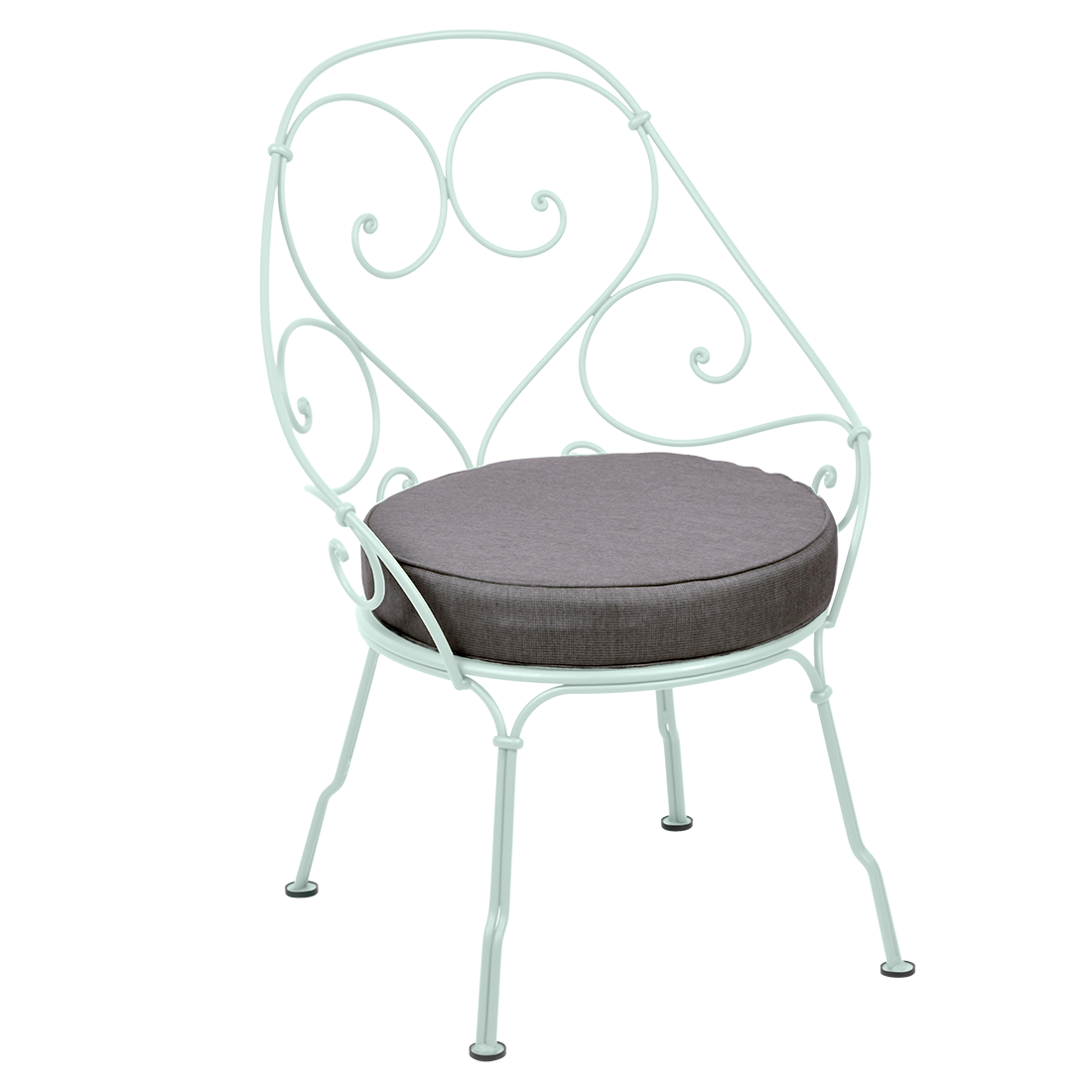 Fauteuil 1900 Cabriolet — Menthe glaciale · Gris graphite