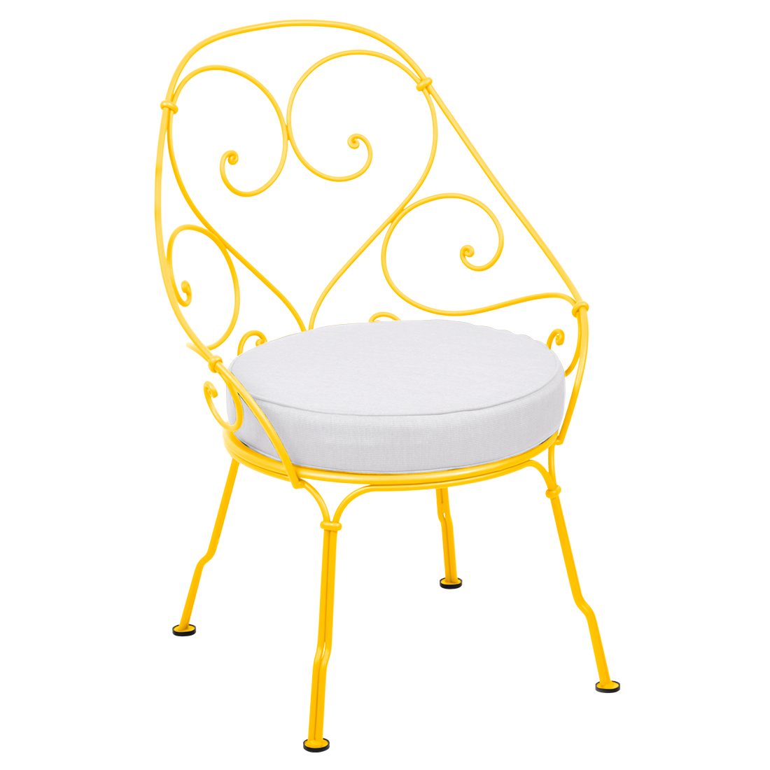Fauteuil 1900 Cabriolet — Miel · Blanc grisé