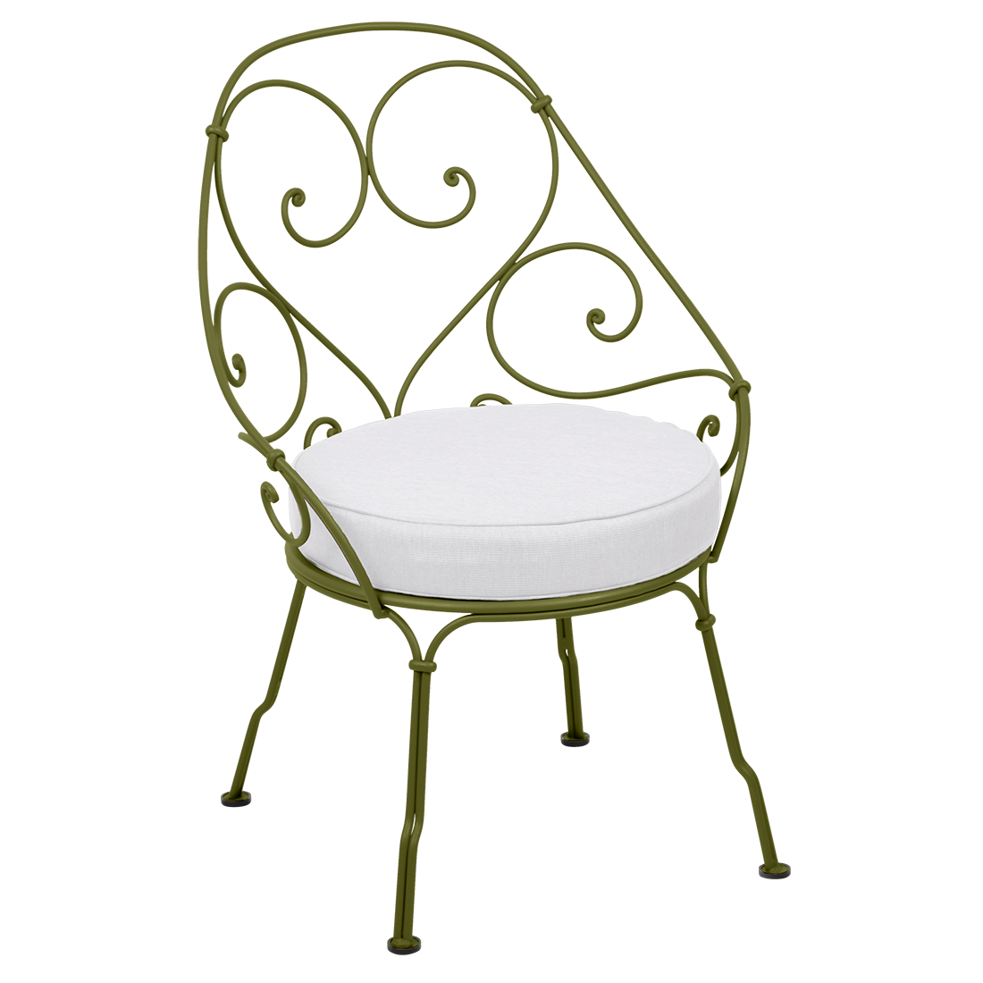 Fauteuil 1900 Cabriolet — Pesto · Blanc grisé