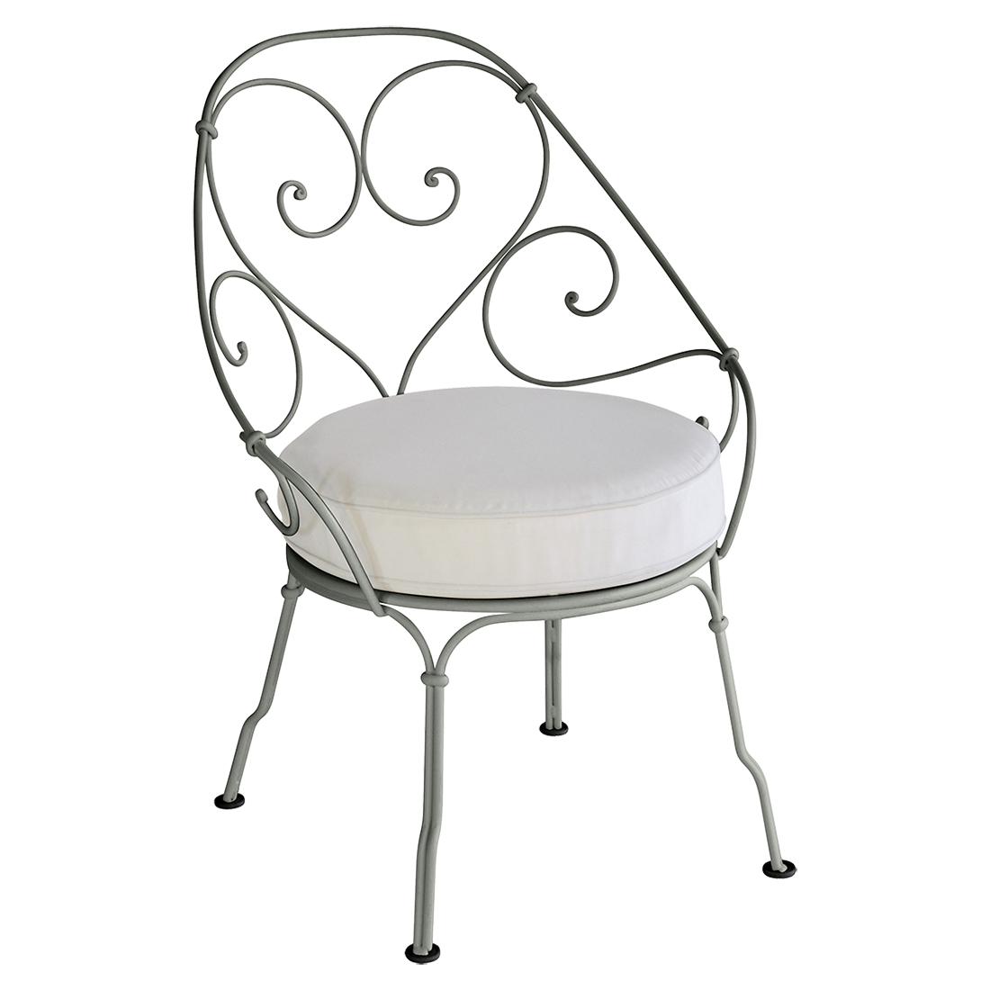 Fauteuil 1900 Cabriolet — Romarin · Blanc grisé