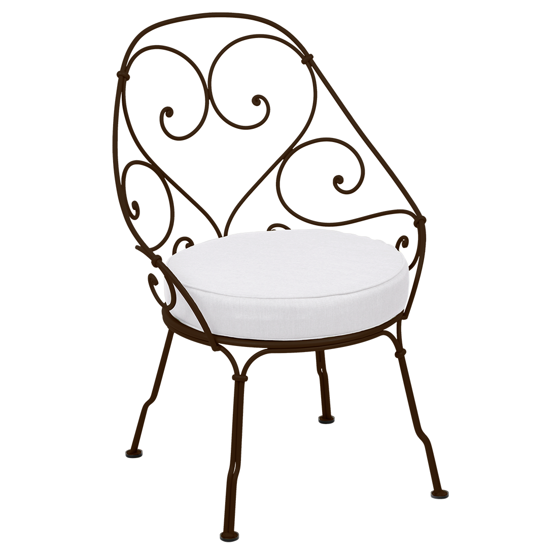Fauteuil 1900 Cabriolet — Tonka · Blanc grisé
