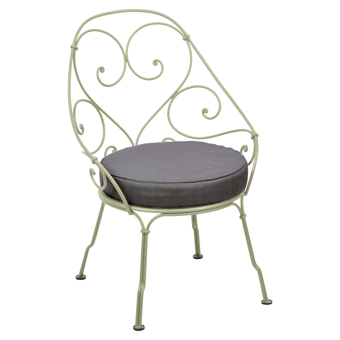 Fauteuil 1900 Cabriolet — Vert tilleul · Gris graphite