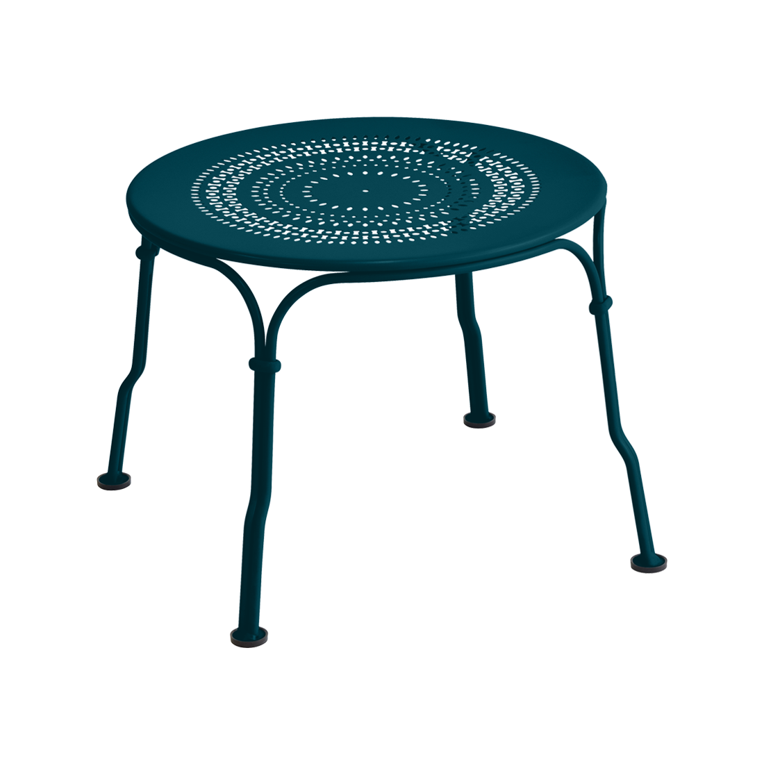 Table basse 1900 Ø 45 cm — Bleu acapulco