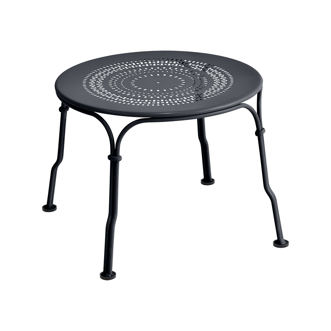 Table basse 1900 Ø 45 cm — Carbone