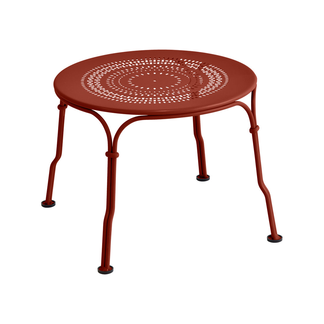 Table basse 1900 Ø 45 cm — Ocre rouge