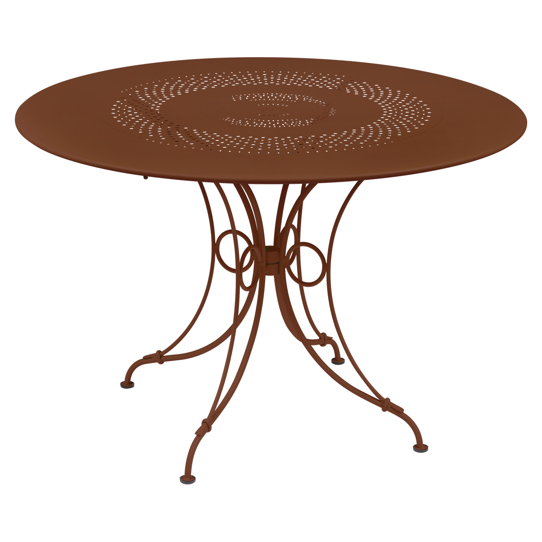 Table 1900 Ø 117 cm — Ocre rouge