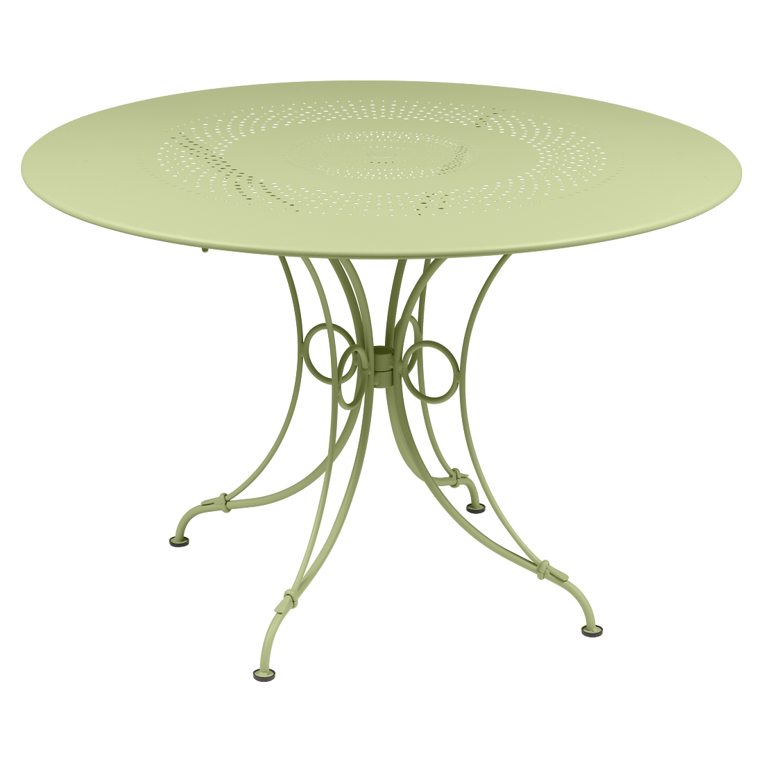Table 1900 Ø 117 cm — Vert tilleul
