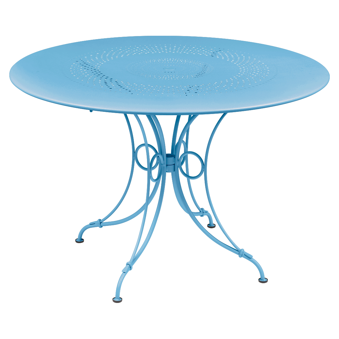 Table 1900 Ø 96 cm — Bleu maya