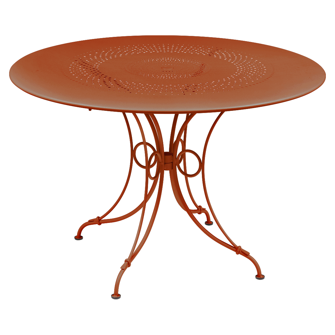 Table 1900 Ø 117 cm — Orange confite