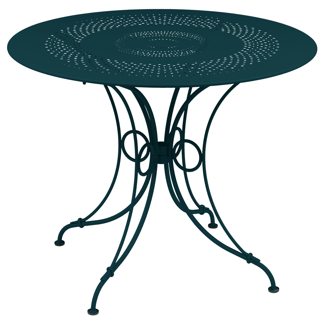 Table 1900 Ø 96 cm — Bleu acapulco