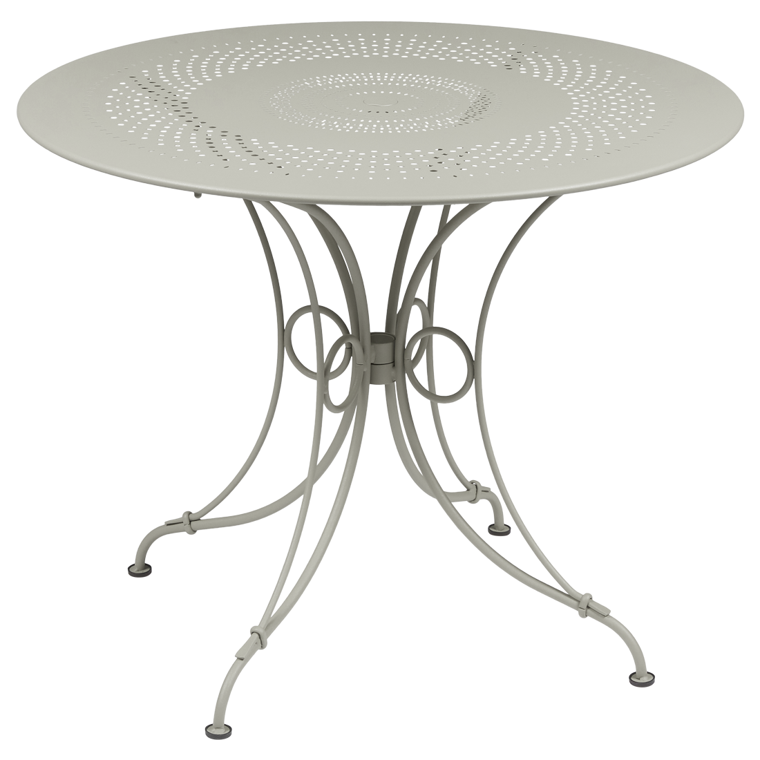 Table 1900 Ø 96 cm — Gris argile