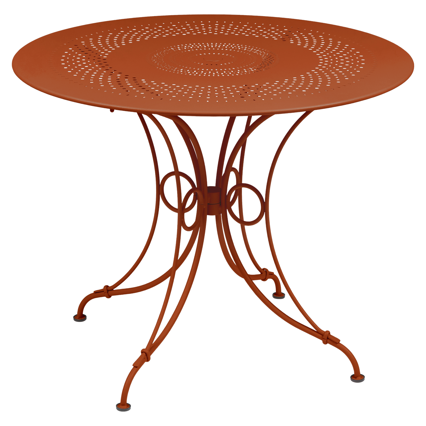 Table 1900 Ø 96 cm — Orange confite