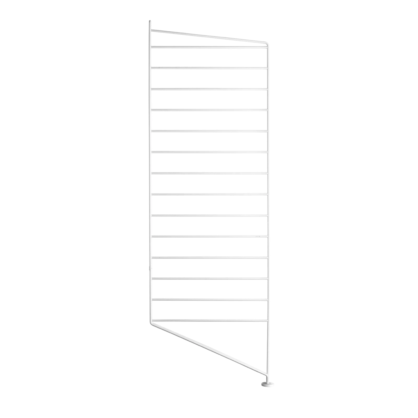 Montant au sol String System — Blanc · H 85 × P 30 cm · Lot de 2