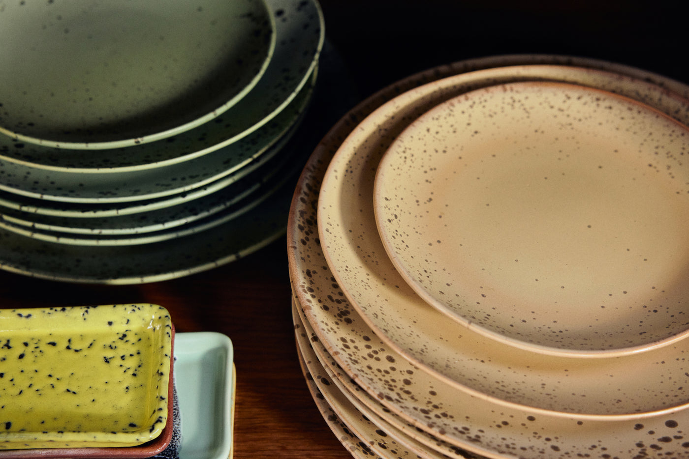 Assiettes plat 70s Ceramics (Set de 2)