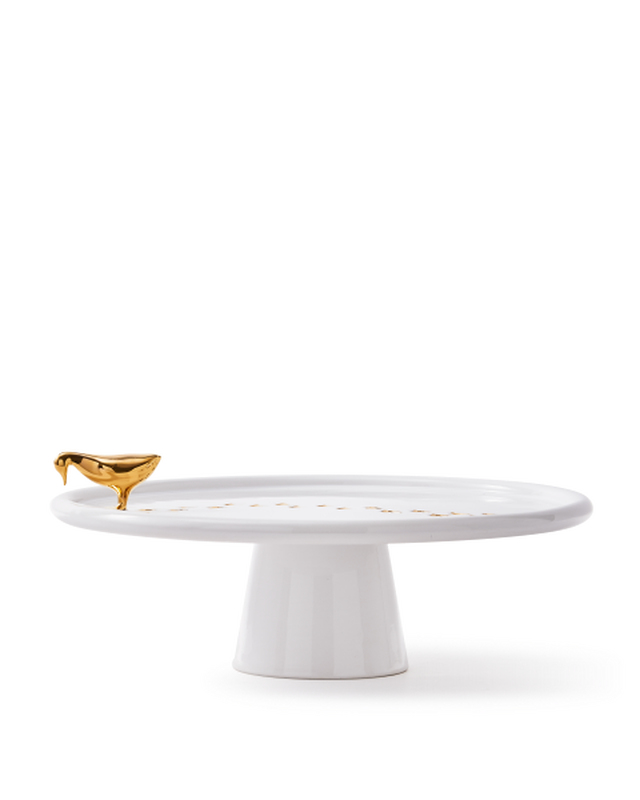 Assiette Walking Duck, gold