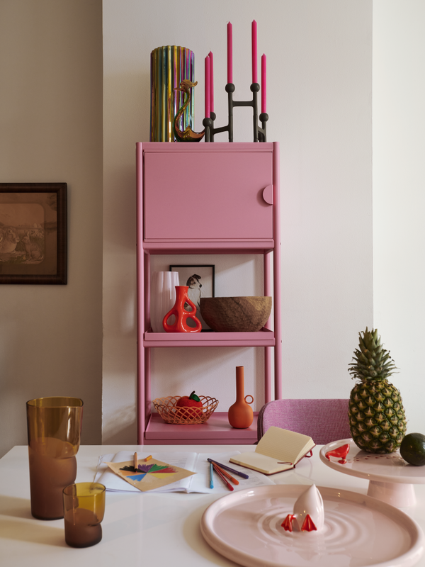 Assiette Diving Duck, light pink