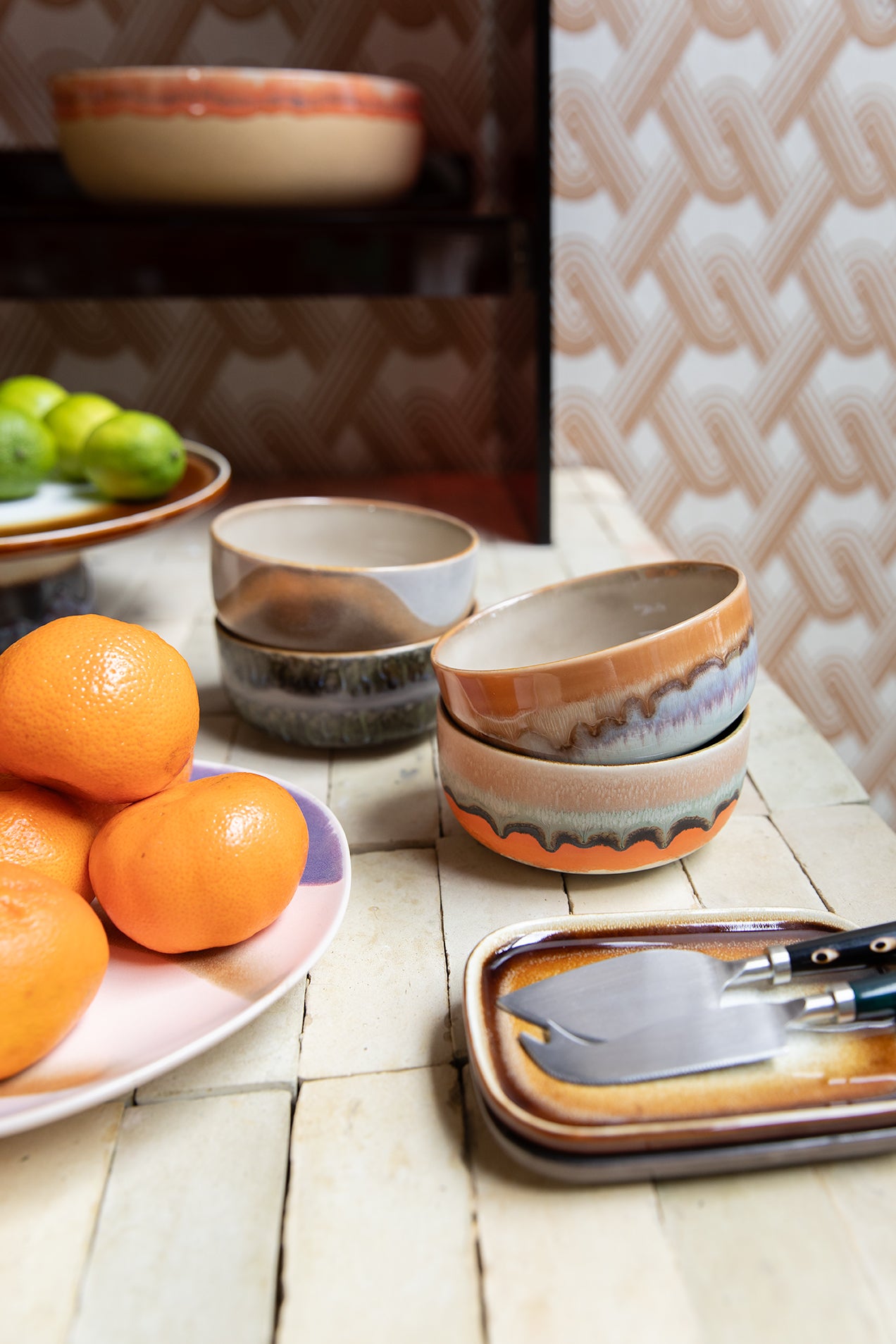 Bols à dessert 70s Ceramics (Set de 4)