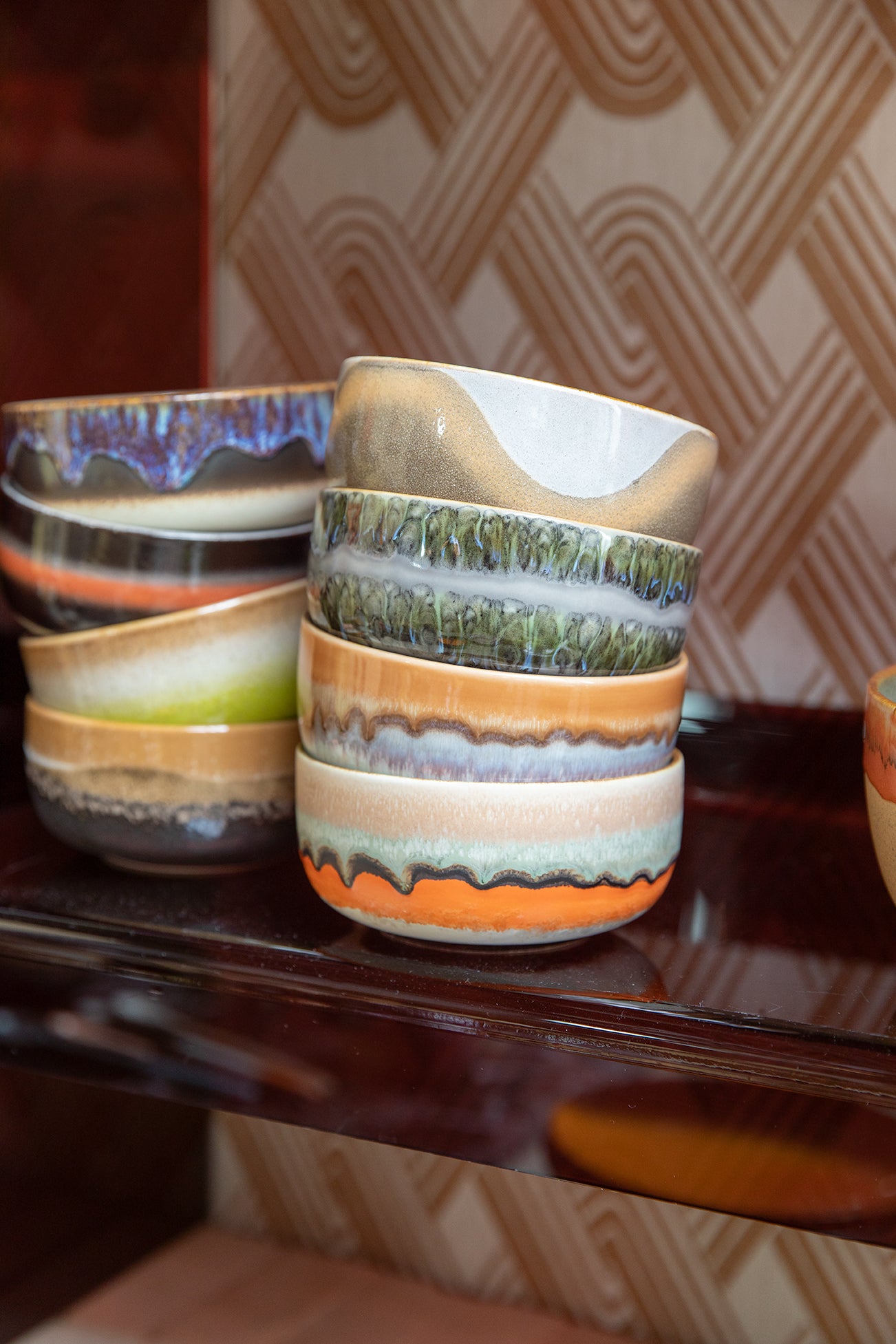 Bols à dessert 70s Ceramics (Set de 4)