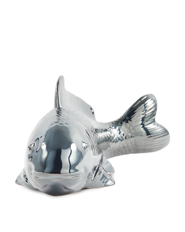 Sculpture Fish Moneybox, dark grey