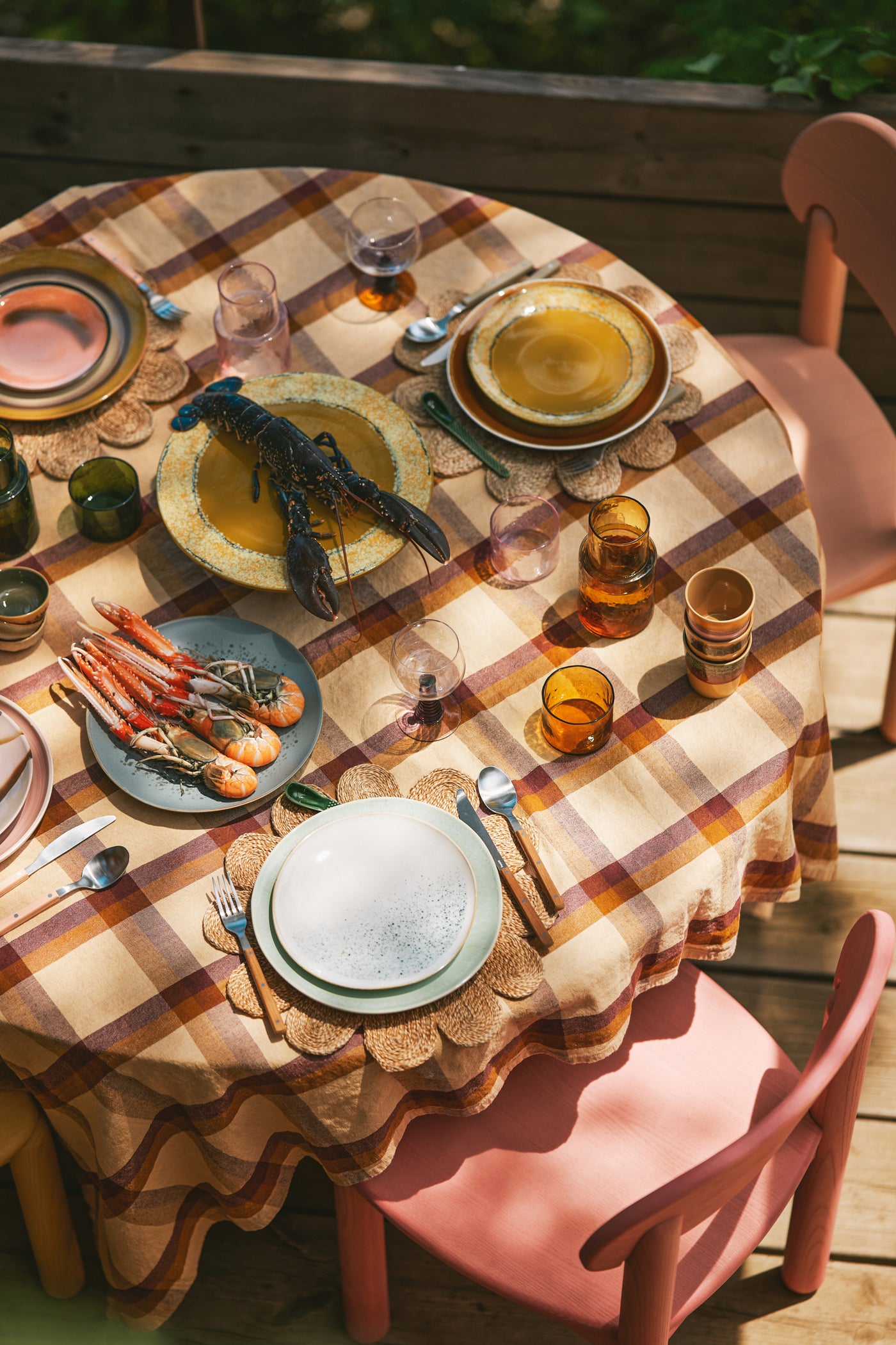 Assiettes plat 70s Ceramics (Set de 2)