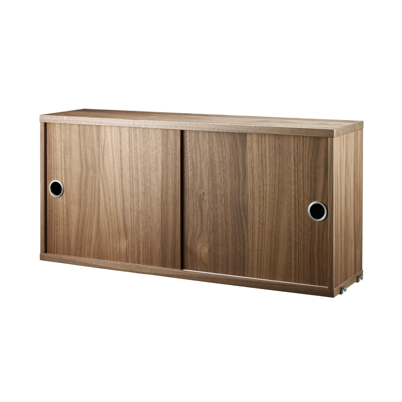 Armoire String System portes coulissantes — Noyer · 78 × 37 × 20 cm