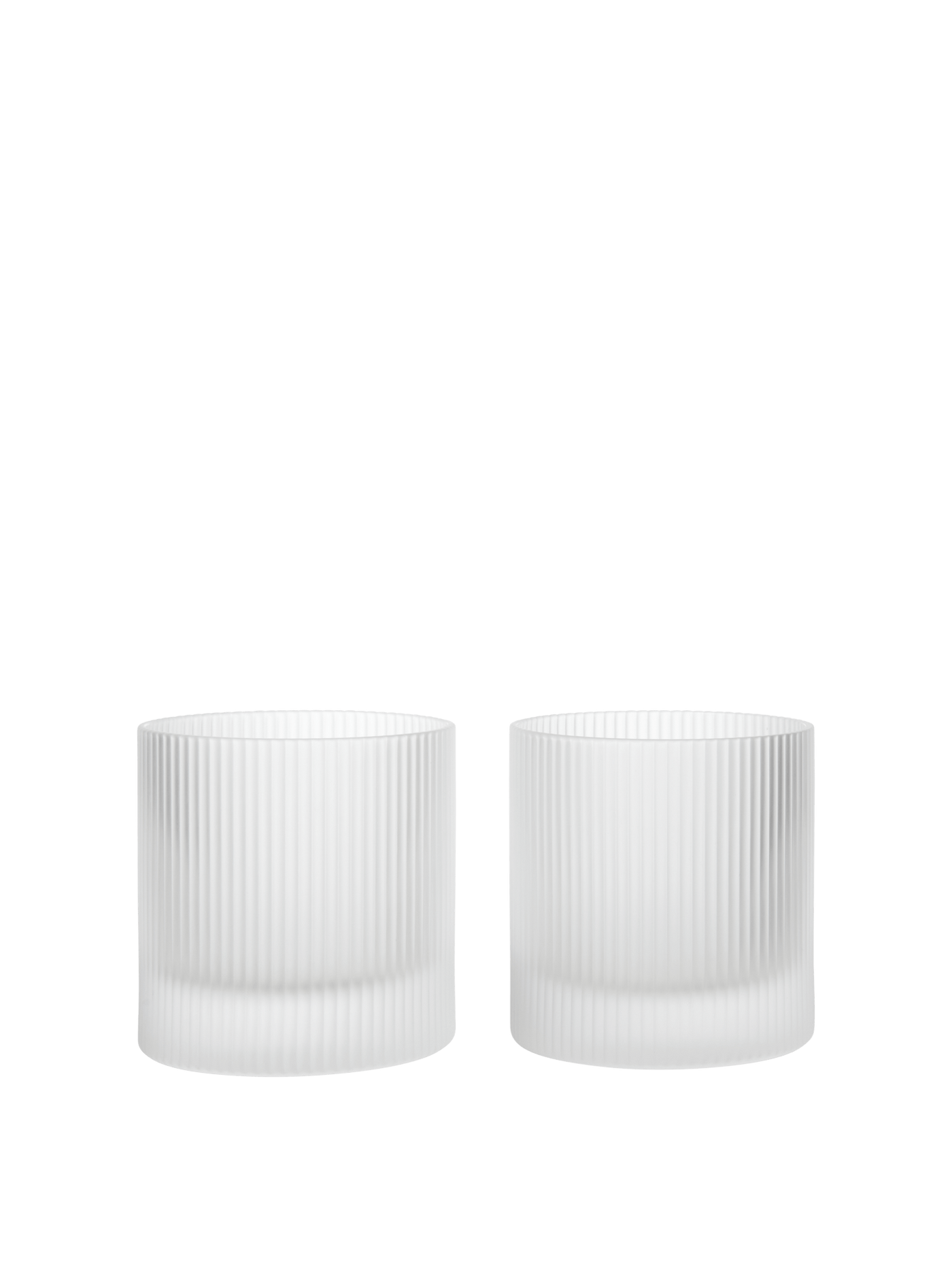 Verre à eau Ripple (Lot de 2), Frosted
