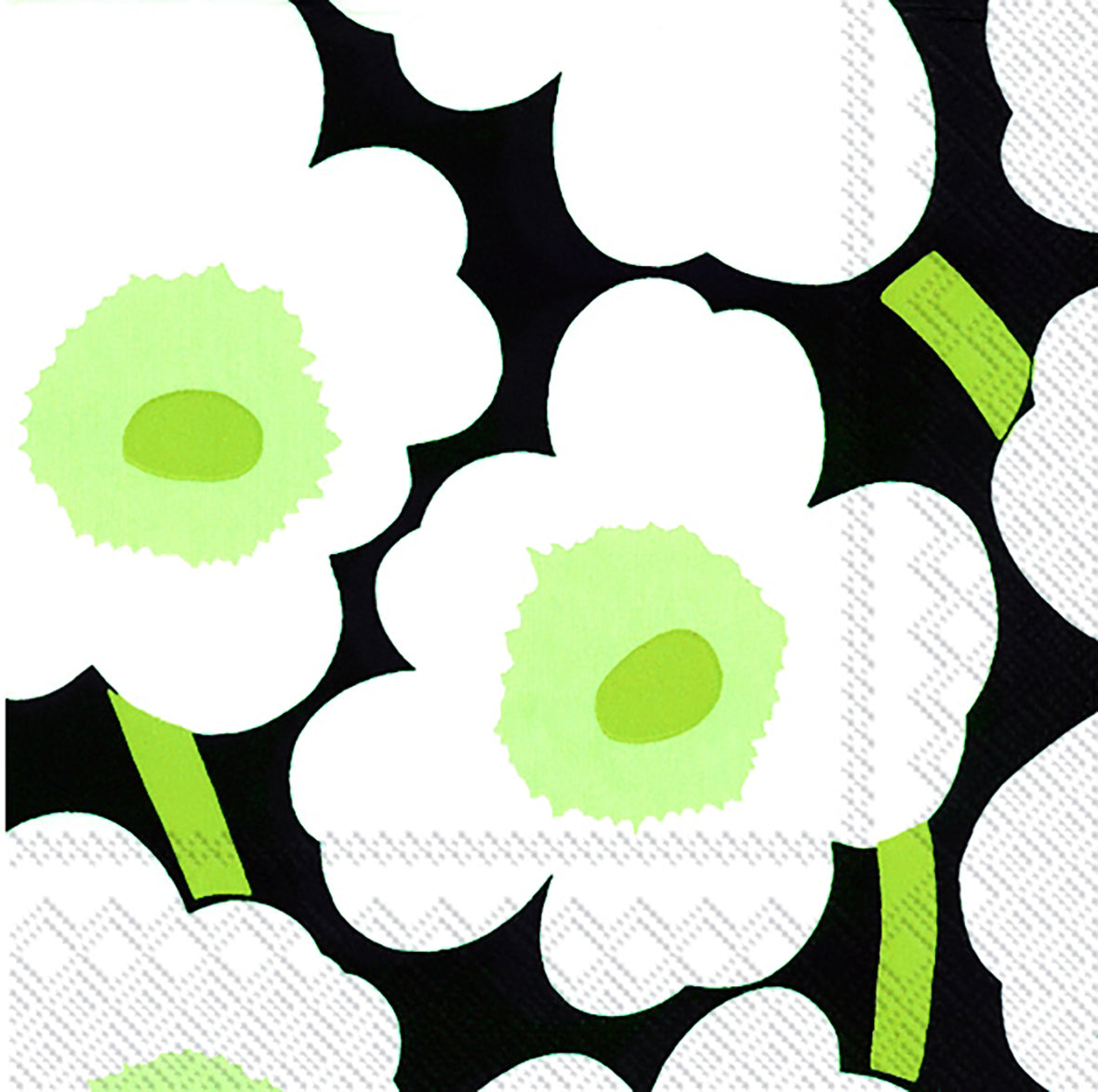 Serviette Unikko — Black