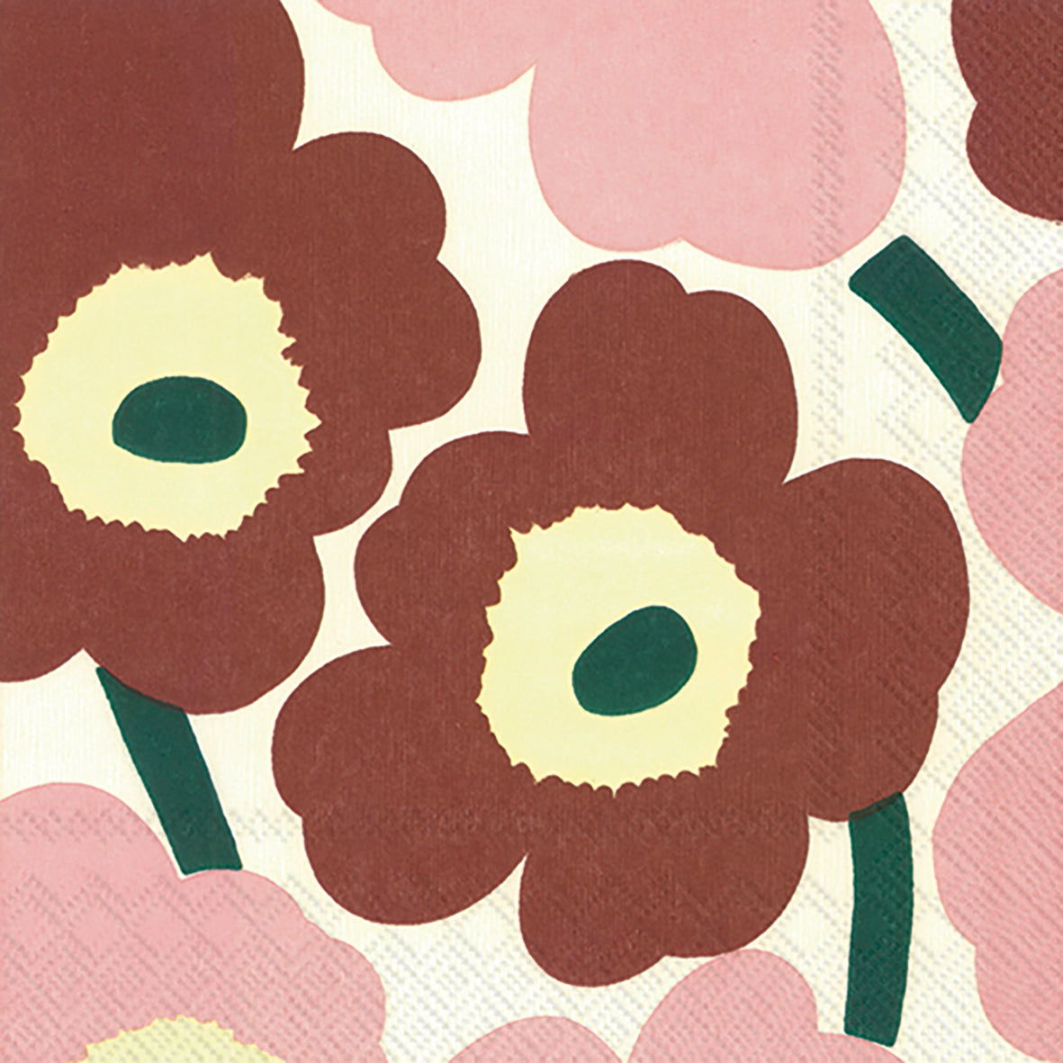 Serviette Unikko — Brown Rose