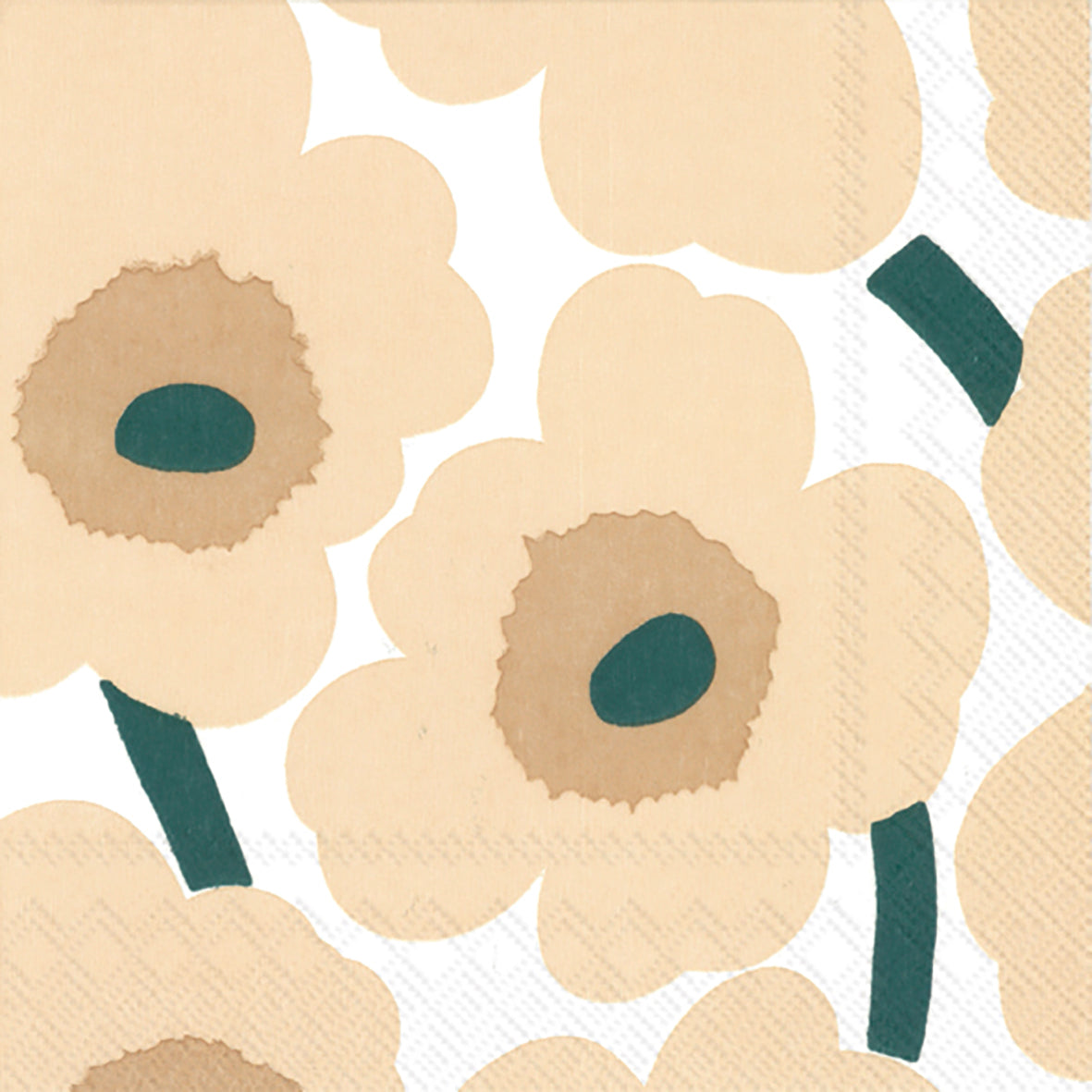 Serviette Unikko — Linen Green