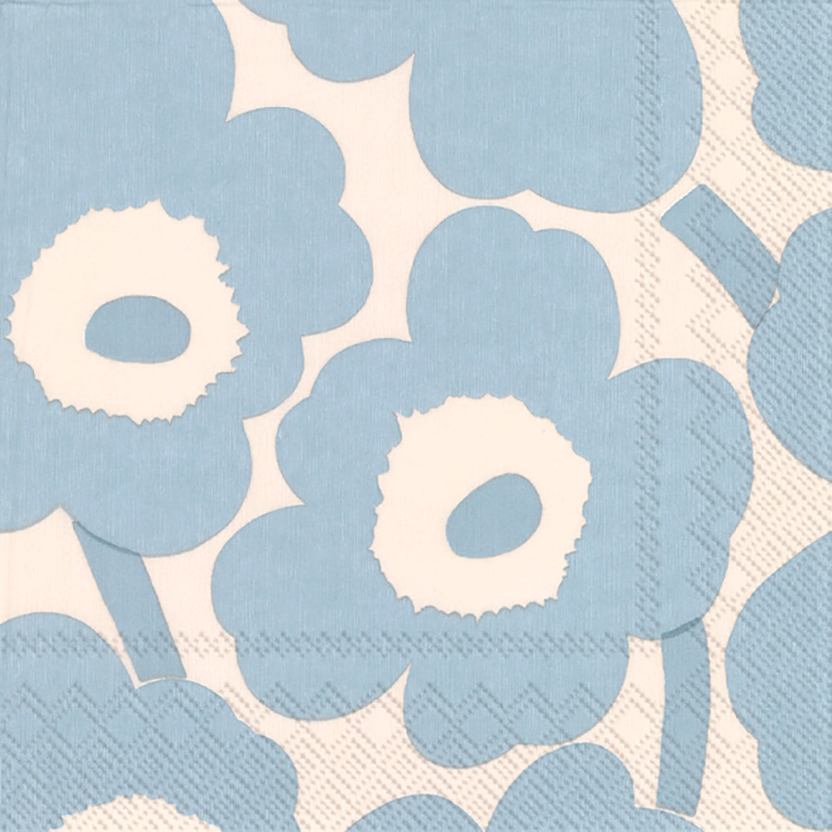 Serviette Unikko — Cream Lightblue