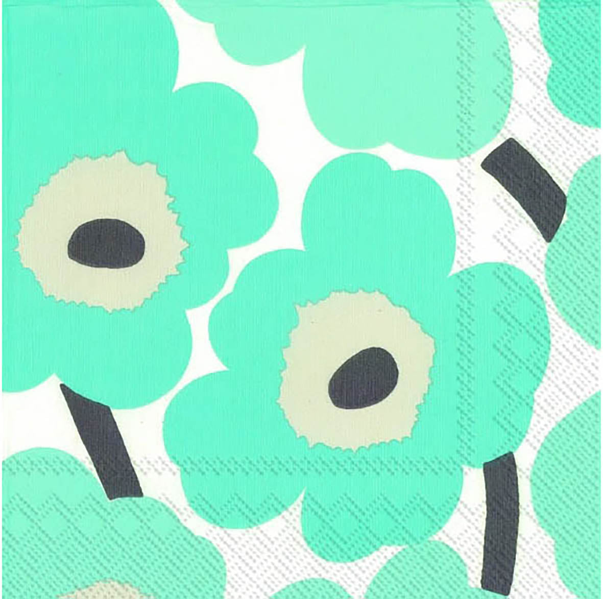 Serviette Unikko — Turquoise